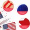 3 Pieces Independence Day Burlap Banner 4th July Felt Ball Garland Patriotic Pom Pom Garland for President Day 4th of July Independence Day Patriotic Decorations
